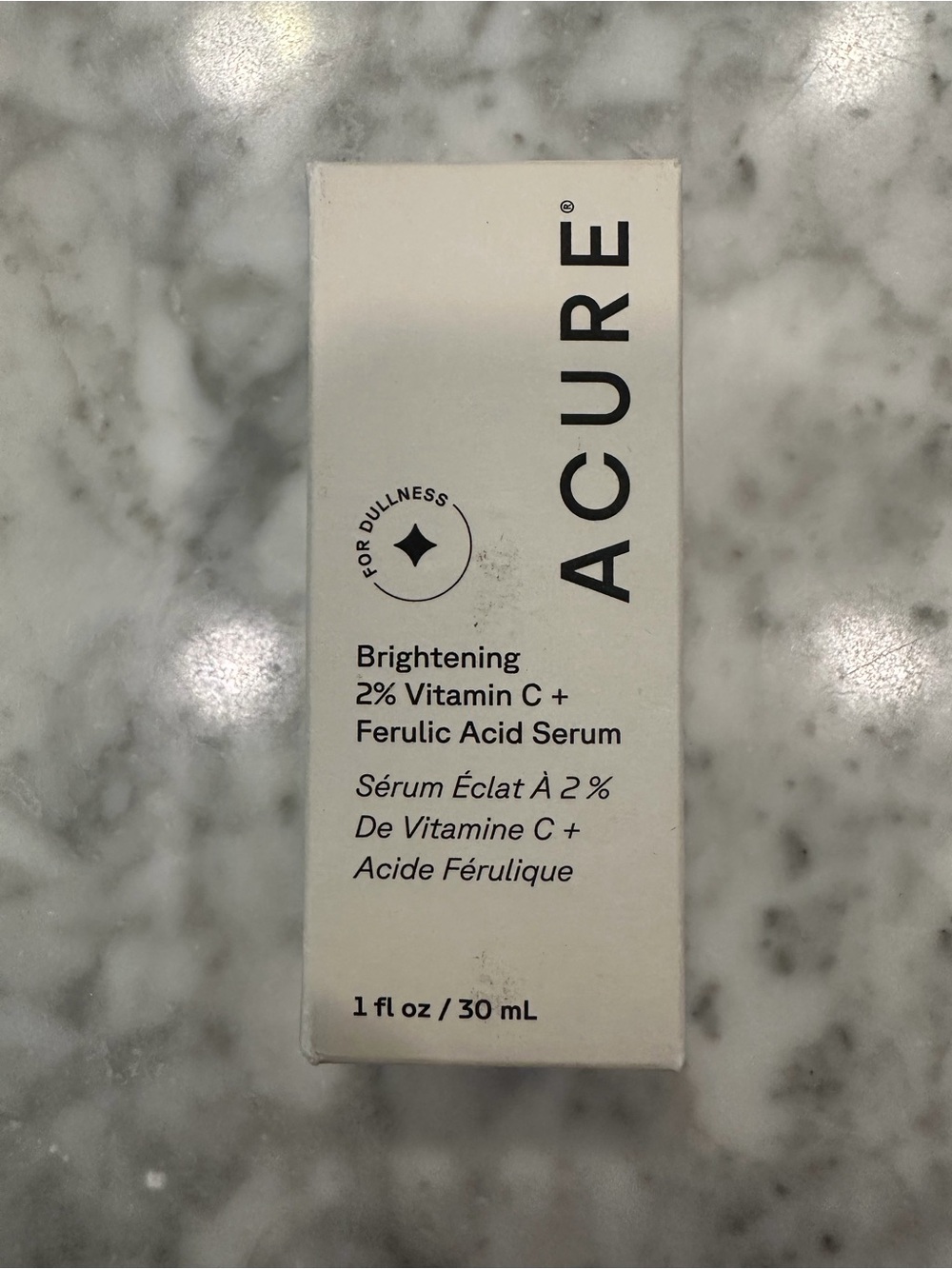 Acure Brightening 2% Vitamin C + Ferulic Acid Serum — White